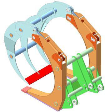 Бревнозахват для фронтального погрузчика.