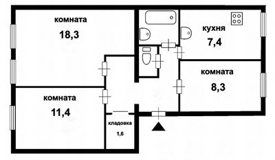 Продается тихая, светлая и очень уютная 3-комн. квартира в историческом центре Санкт-Петербурга