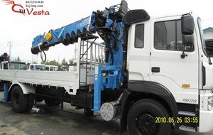 Продается крановая установка Dong Yang SS2036 на базе Hyundai HD170 2012 года.    