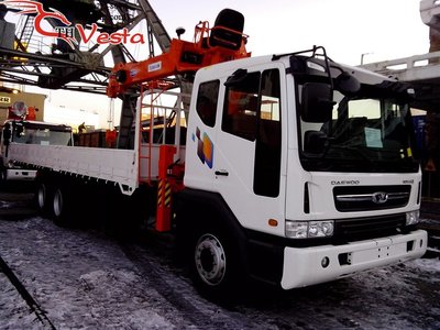 Продается КМУ Kanglim KS 2056 на базе грузовика Daewoo Novus 2012 год (11.5 тонн)