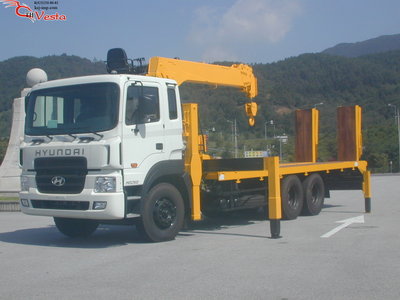 крановая установка CSS900 (19тон) на базе грузовика Hyundai HD320 (8x4) 2012 г.     